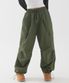 나일론 원턱 카고 파라슈트 팬츠 (카키)