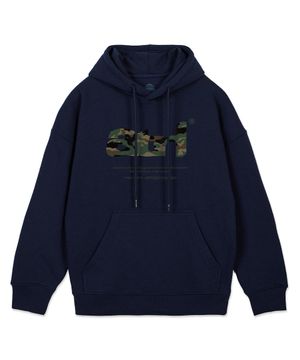 ATRL 카모 레터링 오버핏 와이드 숄더 후디_네이비