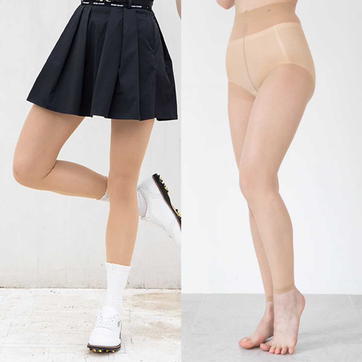 어베이브(AVAVE) 30데니아 9부 골프스타킹 파크골프 자외선차단 압박 몸매보정