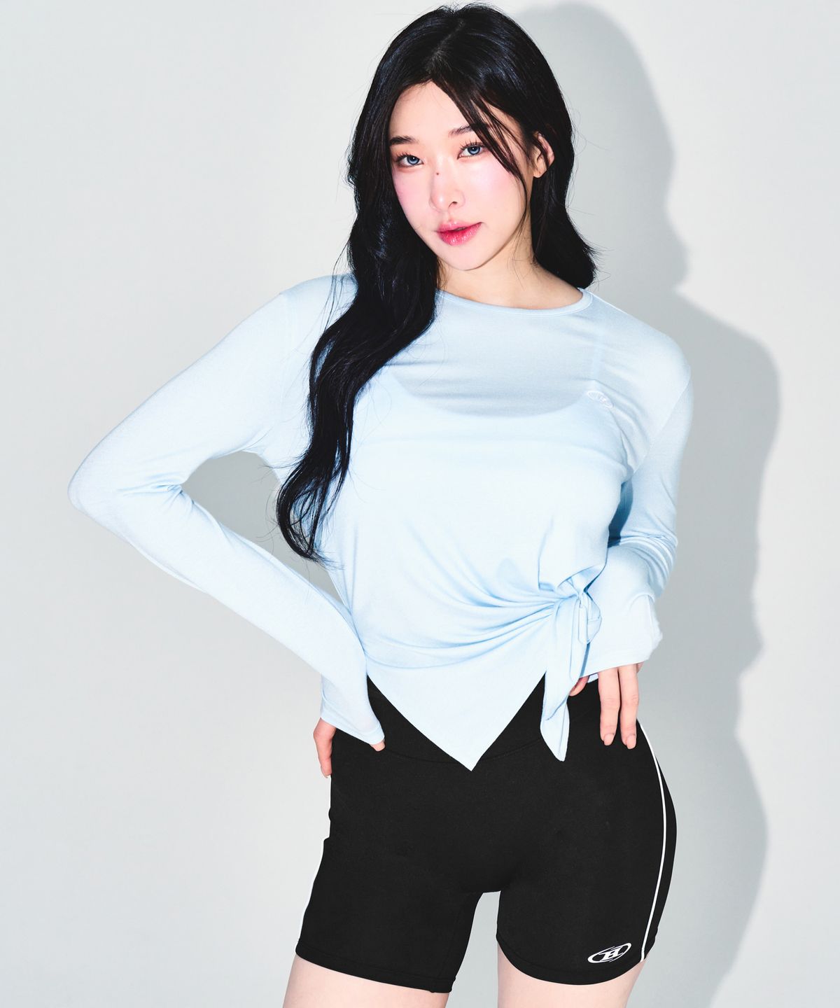 본투윈(BORN TO WIN) W MODAL TIE LONG SLEEVE [SKY BLUE]