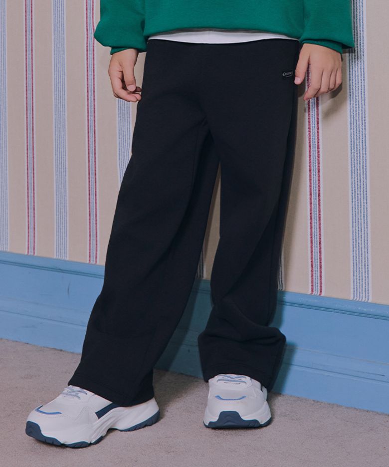 키즈 에센셜 스트레이트 팬츠 (BLACK)