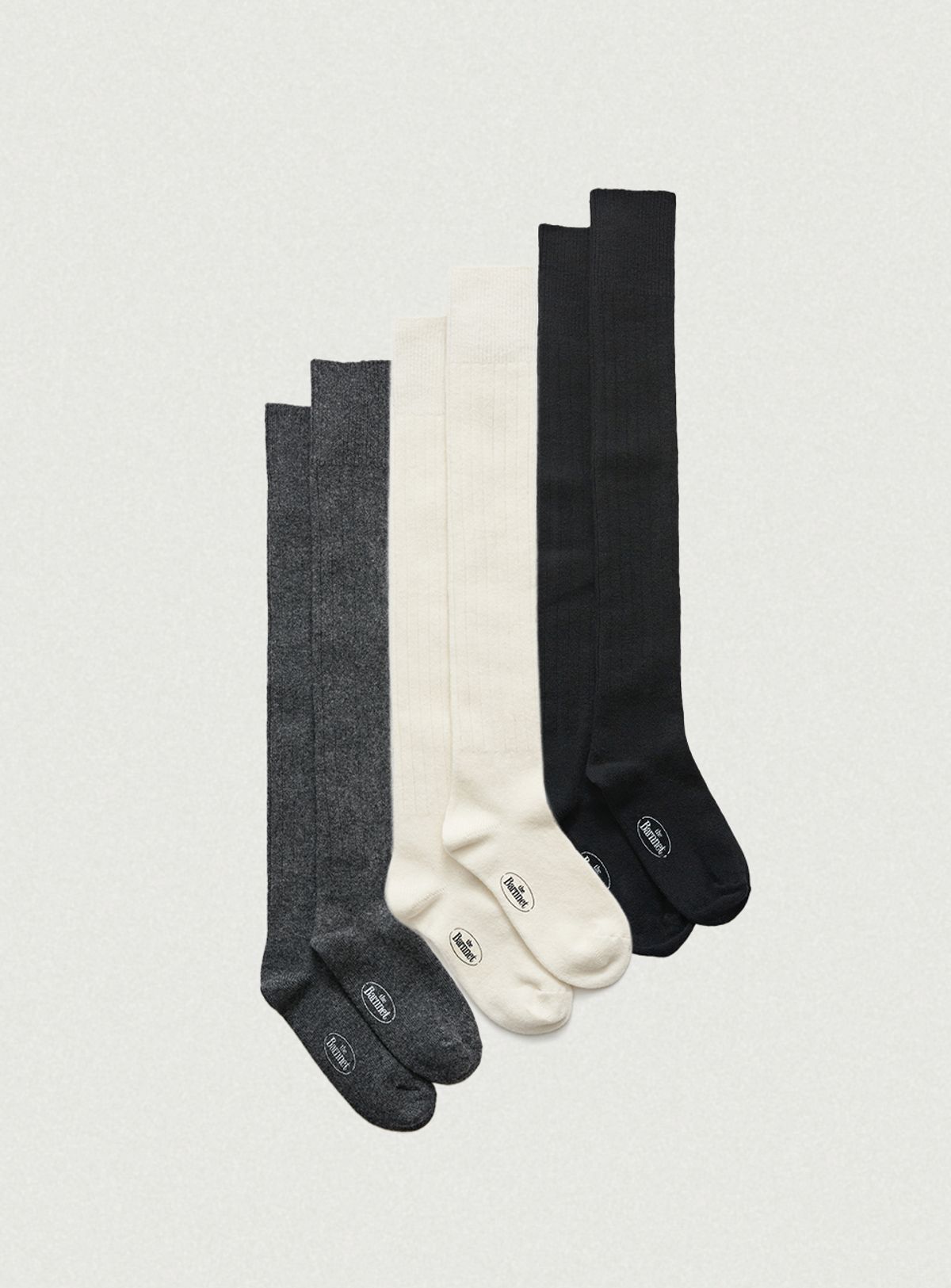 더바넷(THEBARNNET) Knee-High Wool Knit Socks_3Color