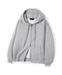 투웨이 빅 오버핏 스웨트 후드 집업 (그레이)