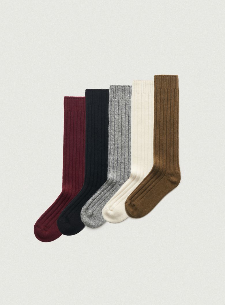 Moss Wool Knit Socks_5Color