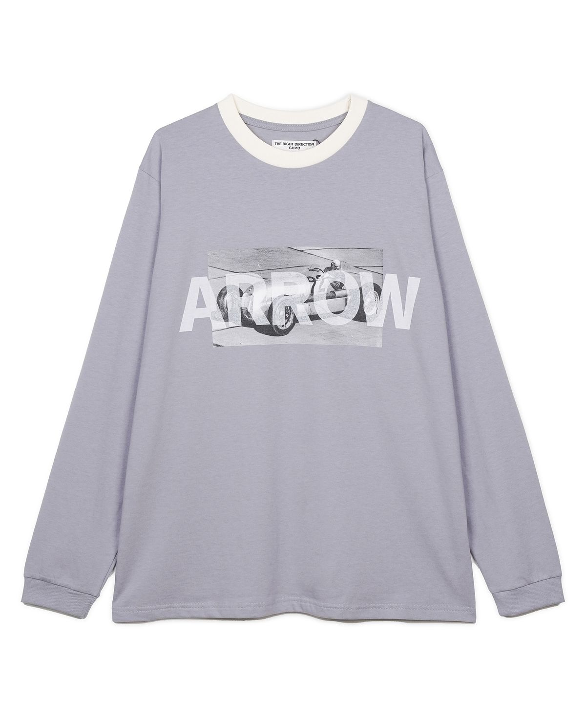 구보(GUVO) ARROW tee, lilac-grey