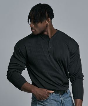 헨리넥 머슬핏 롱슬리브