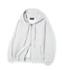 투웨이 빅 오버핏 스웨트 후드 집업 (백멜란지)