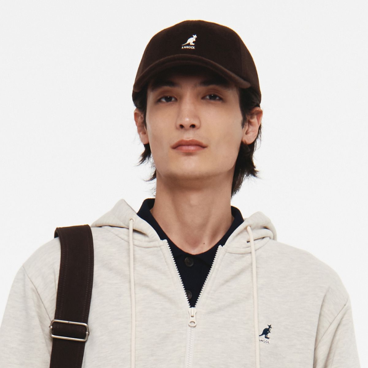 캉골(KANGOL) 울 블렌드 캡 4611 브라운