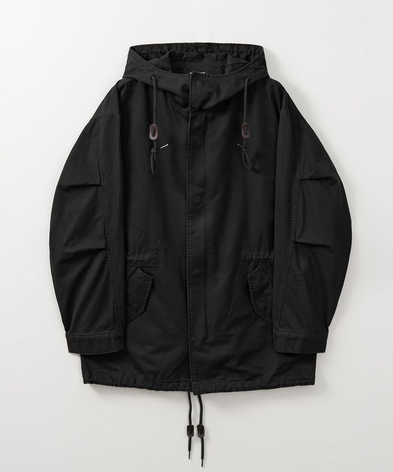 W 워시드 M65 후드 피쉬테일 (BLACK)