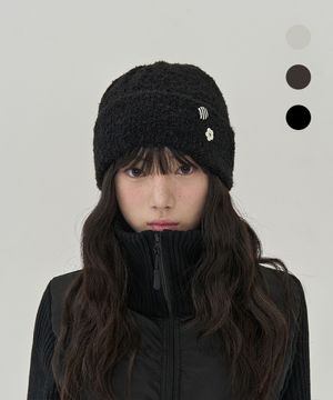 W 버튼 포인트 비니 (3 COLOR)