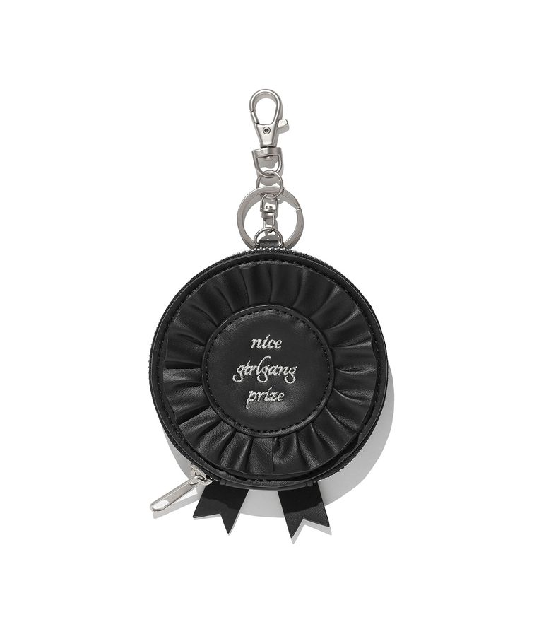 RIBBON COCKADE CARD PURSE_BLACK(NG2FFUAB60A)