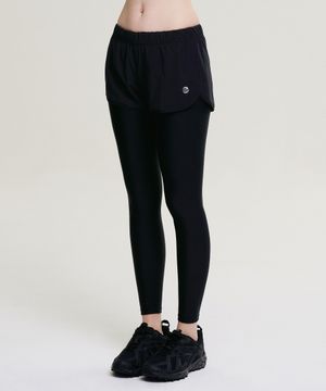 컴팩트 멀티 스포츠 2in1 러닝 남녀 운동복 짐웨어 레깅스 팬츠 바지 W (2컬러)