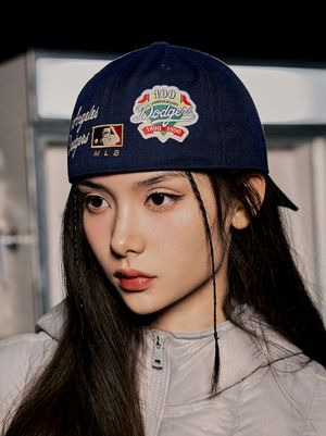 [TWS 착용] 시그니처 패치 스트럭쳐 볼캡 LA (Navy)