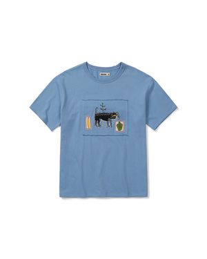 Freak half T-shirts / Sky blue