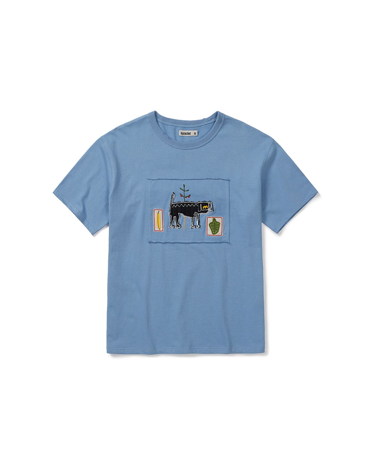카락터(KARACTOR) Freak half T-shirts / Sky blue