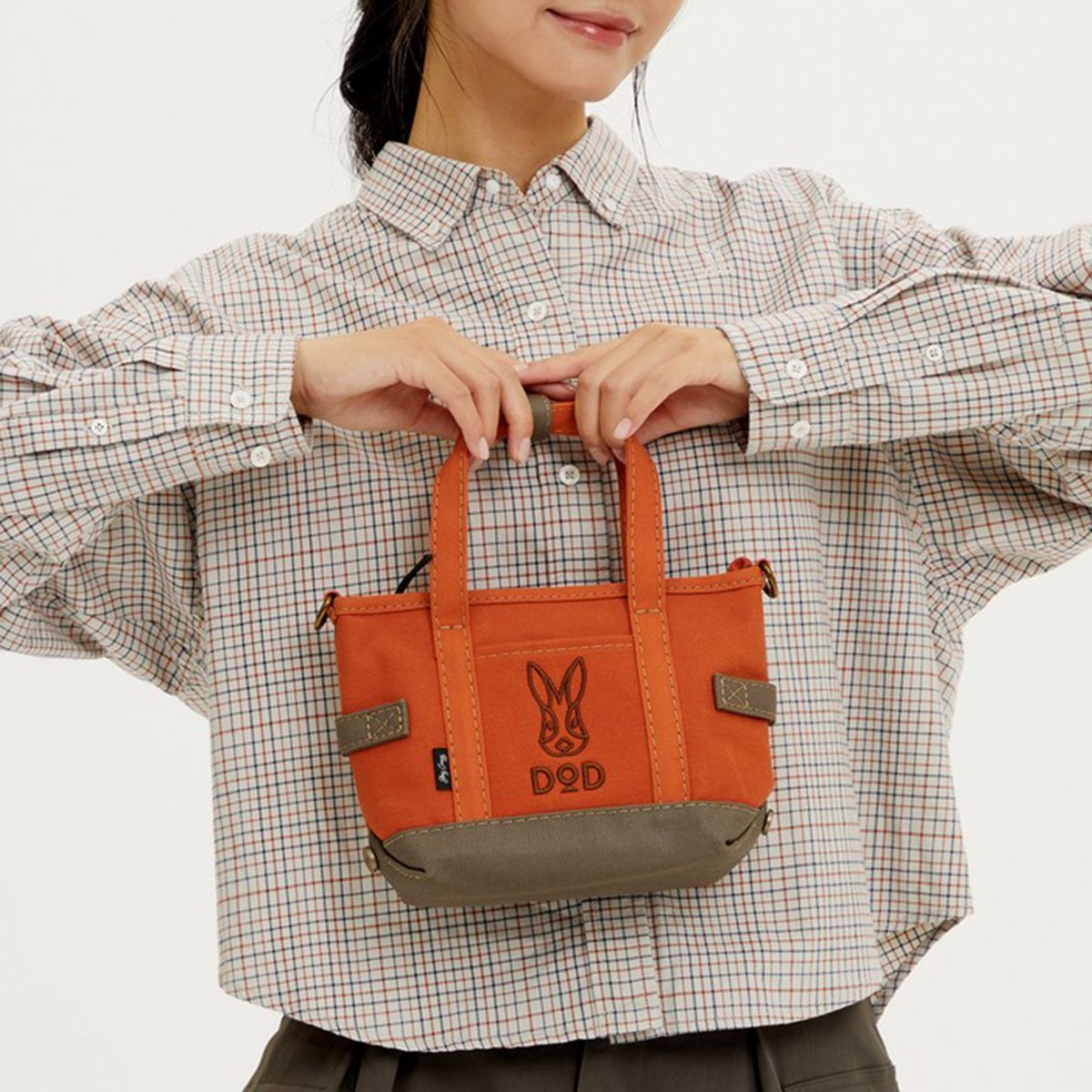 디오디(DOD) 데이 캔버스 토트백(D.ORANGE)
