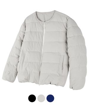 2Way 라운드 경량 패딩 점퍼