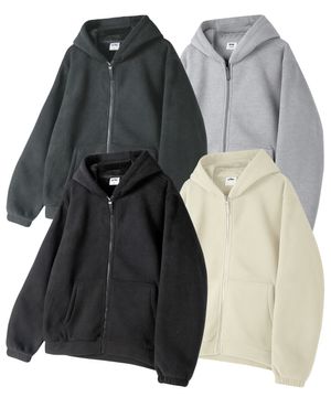 보아 본딩 클라우드 베이직 플리스 후드 집업