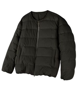 2Way 라운드 경량 패딩 점퍼 (블랙)