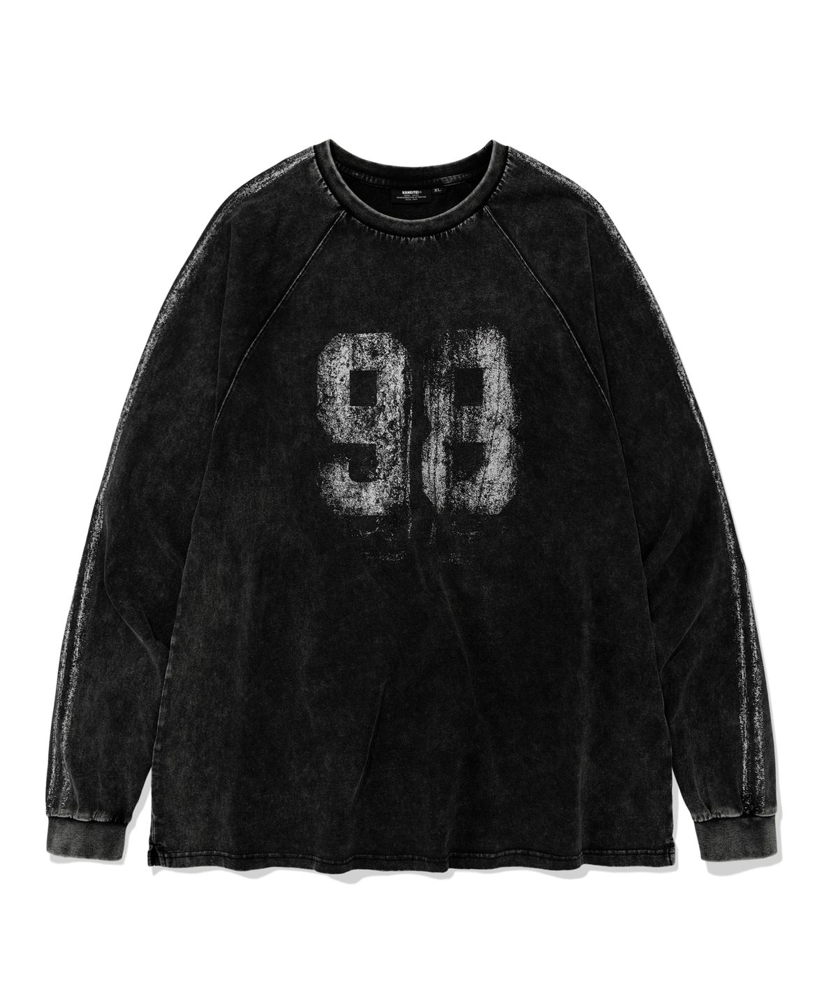 카네이테이(KANEITEI) NUMBERING RAGLAN LONG SLEEVES (PIGMENT CHARCOAL)