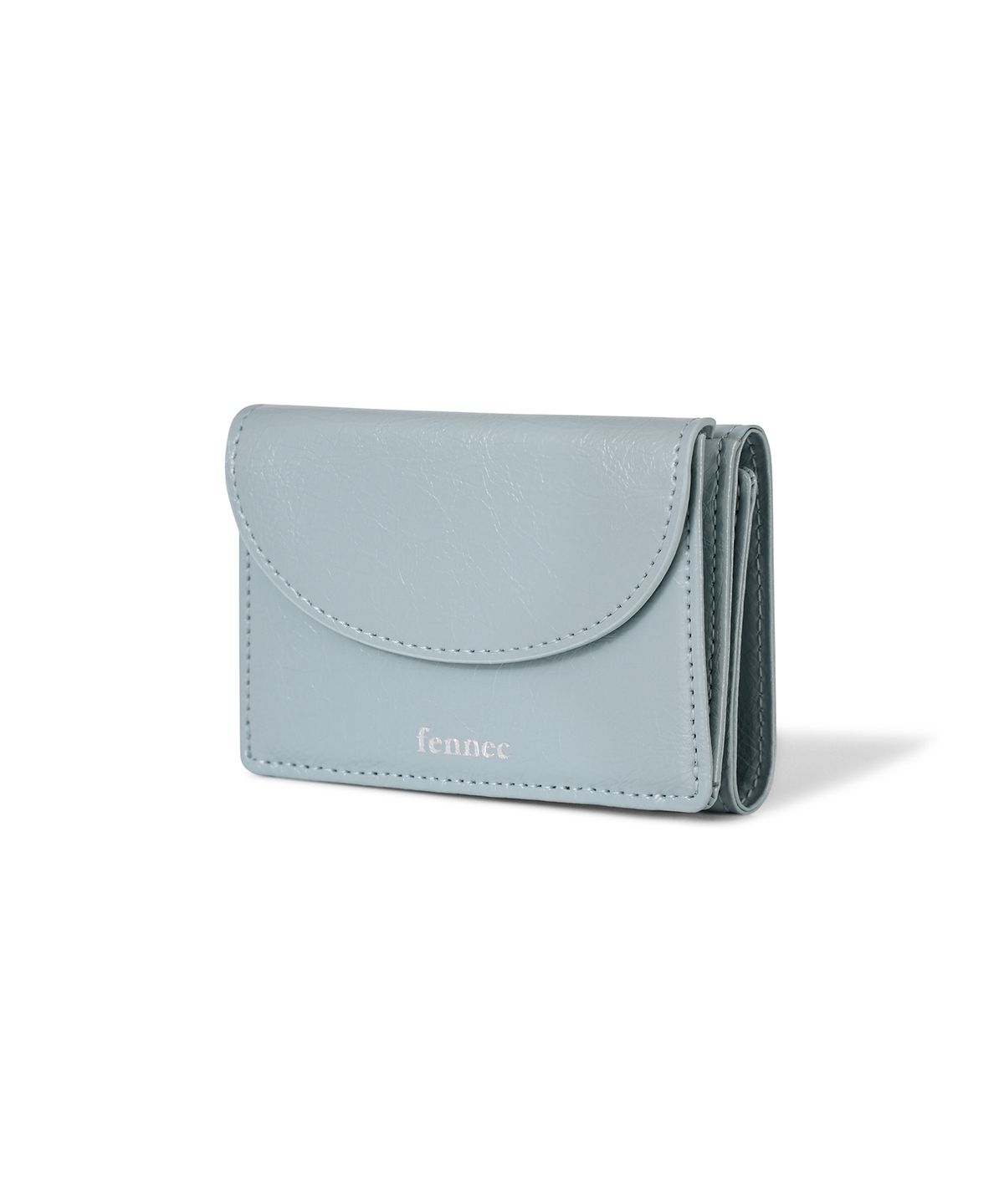 페넥(FENNEC) CRINKLE HALFMOON MINI WALLET - HAZE BLUE