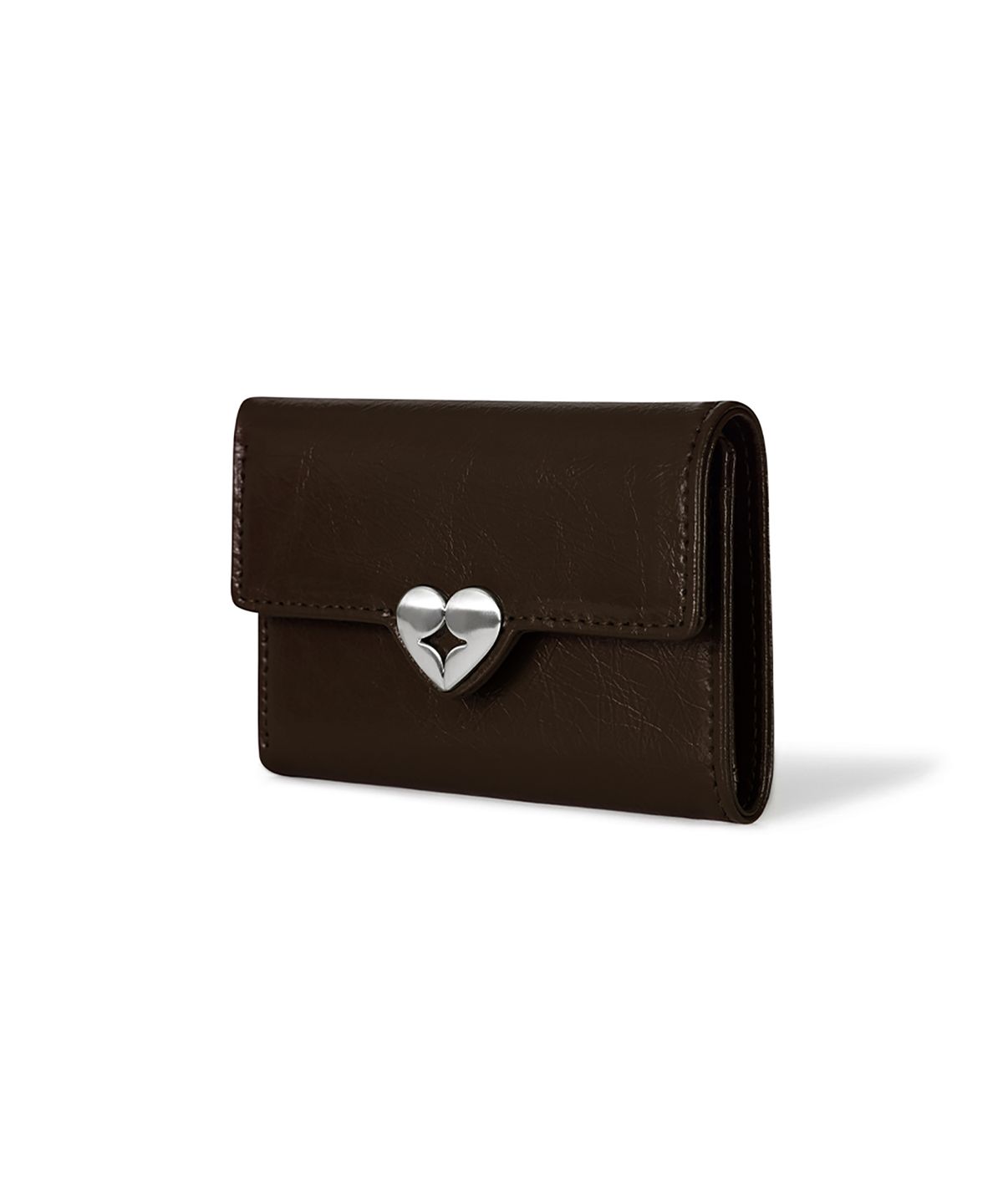 페넥(FENNEC) HEARTY FLAP WALLET - ESPRESSO