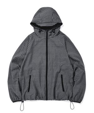 SOFT SHELL CHECKER JACKET (BLACK)