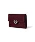 HEARTY FLAP WALLET - DEEP CHERRY