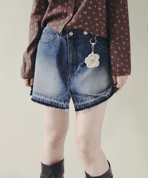 ASYMMETRIC DENIM MINI SKIRT_BLUE