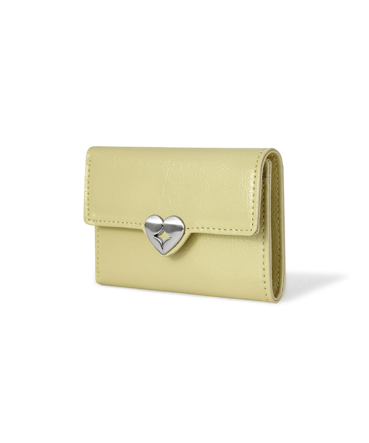 페넥(FENNEC) HEARTY FLAP WALLET - SOFT OLIVE