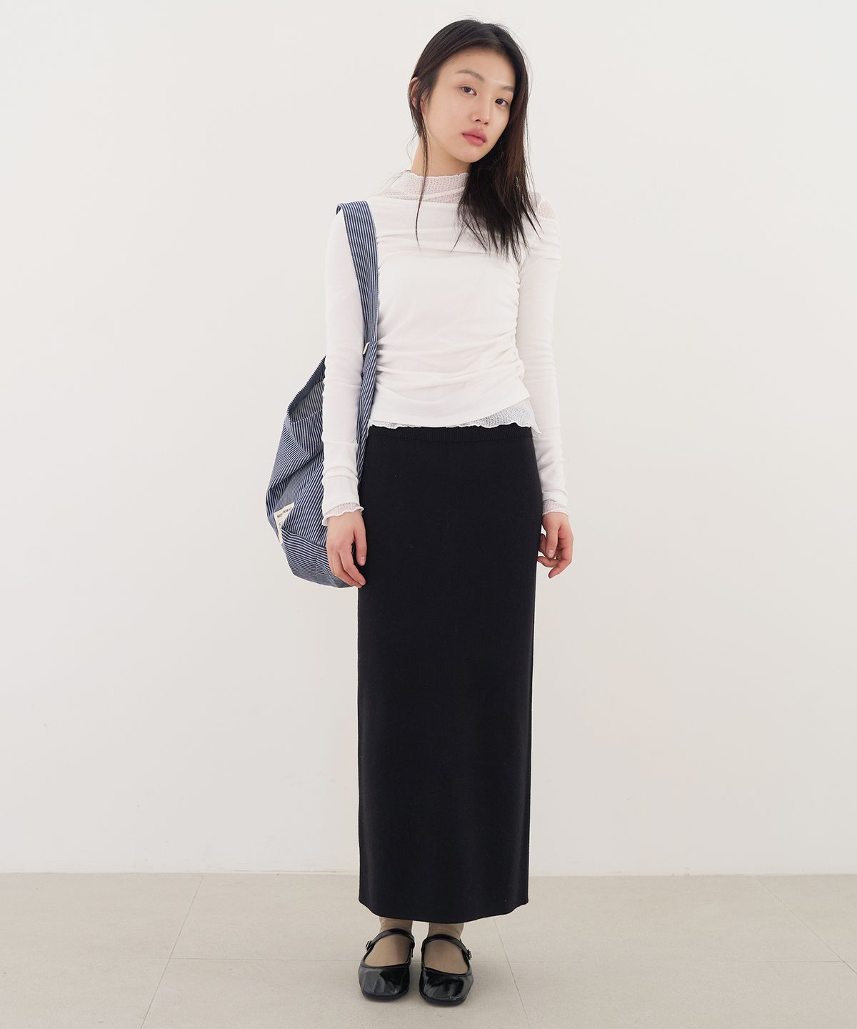 줄리아페페(JULIAPEPE) Maxi Knit Skirt (2color)