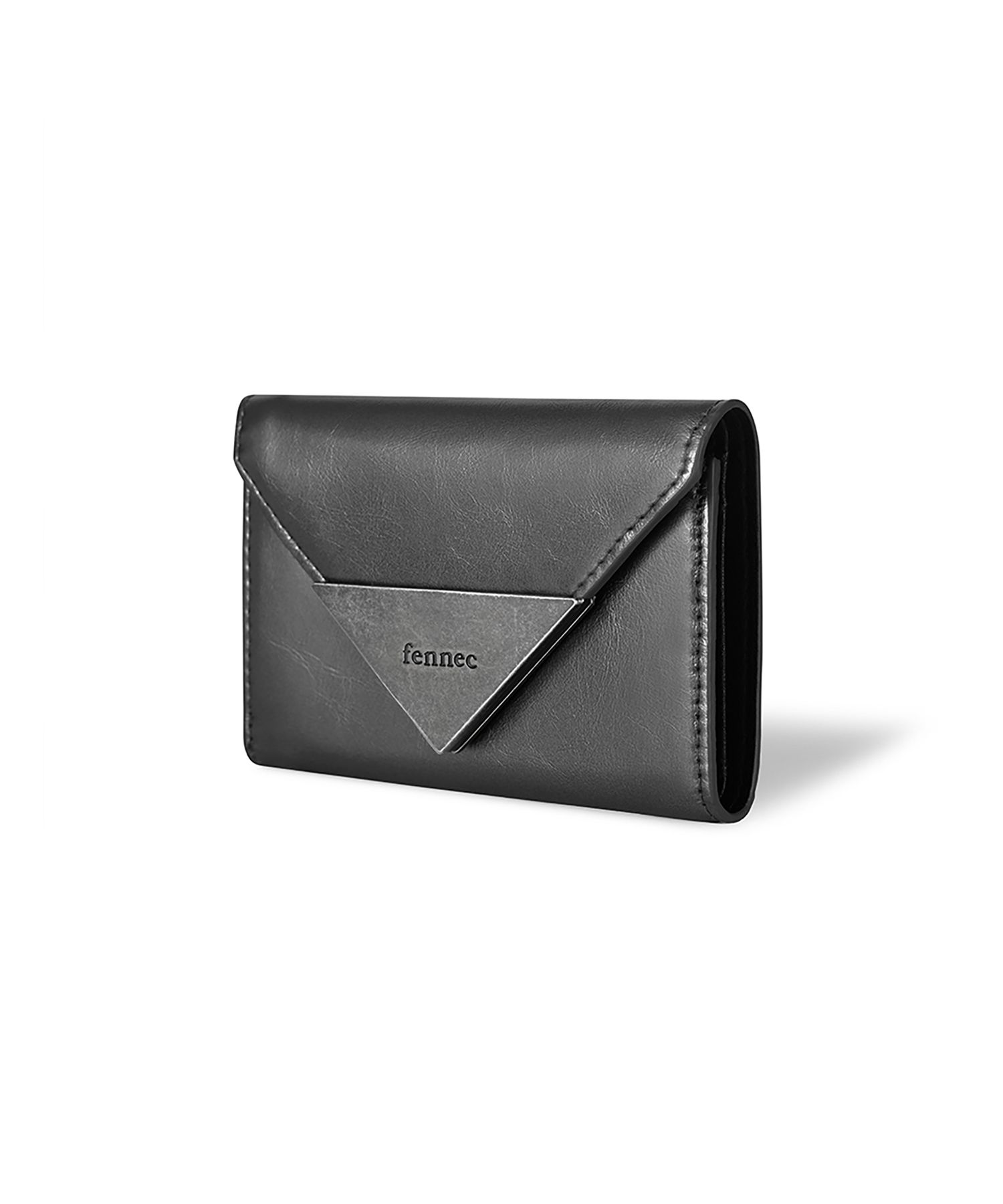 MUSINSA | fennec MATT TRIANGLE WALLET - METAL GREY