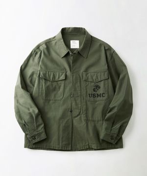 P-56 BACK SATIN JACKET_OLIVE GREEN