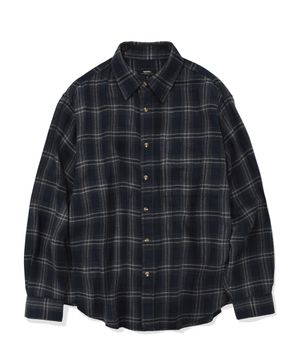 EASY FLOW CHECK SHIRTS (NAVY)