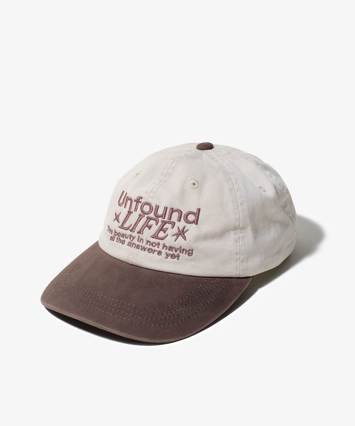 벌룬프렌즈(BALLOON FRIENDS) Unfound Life 투톤 워싱 볼캡 브라운