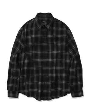 EASY FLOW CHECK SHIRTS (BLACK)