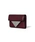 CRINKLE TRIANGLE DOCO WALLET - DEEP CHERRY