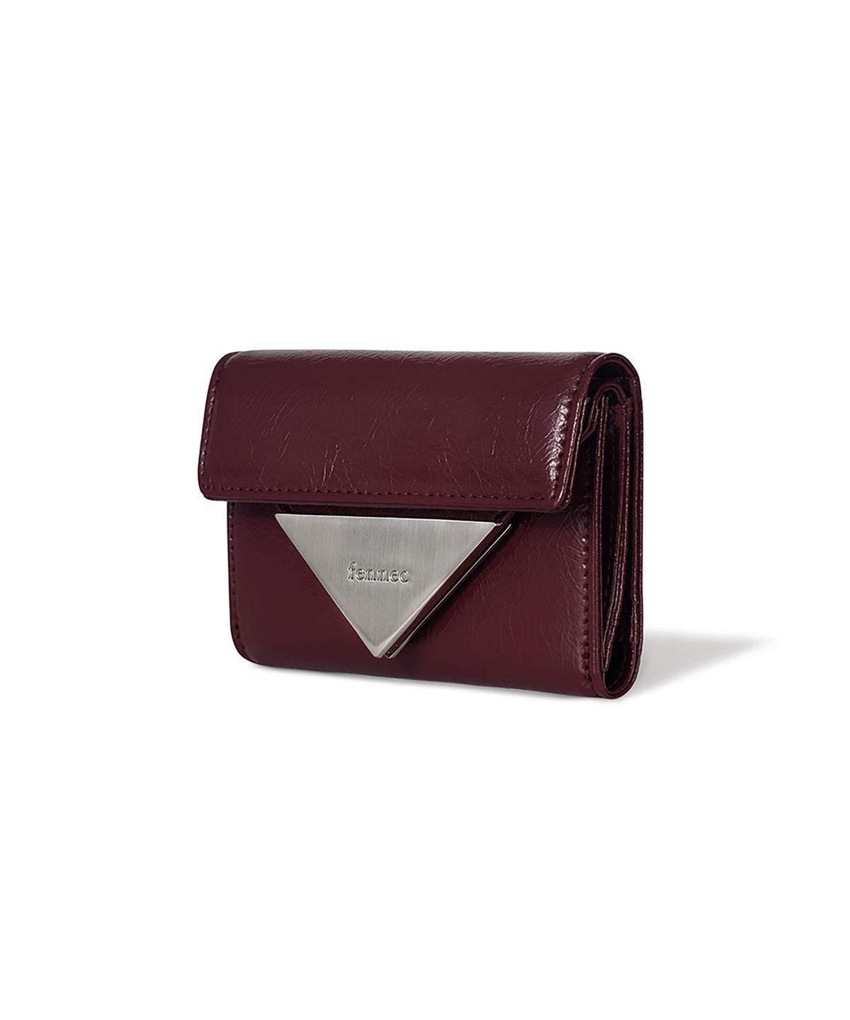 페넥(FENNEC) CRINKLE TRIANGLE DOCO WALLET - DEEP CHERRY