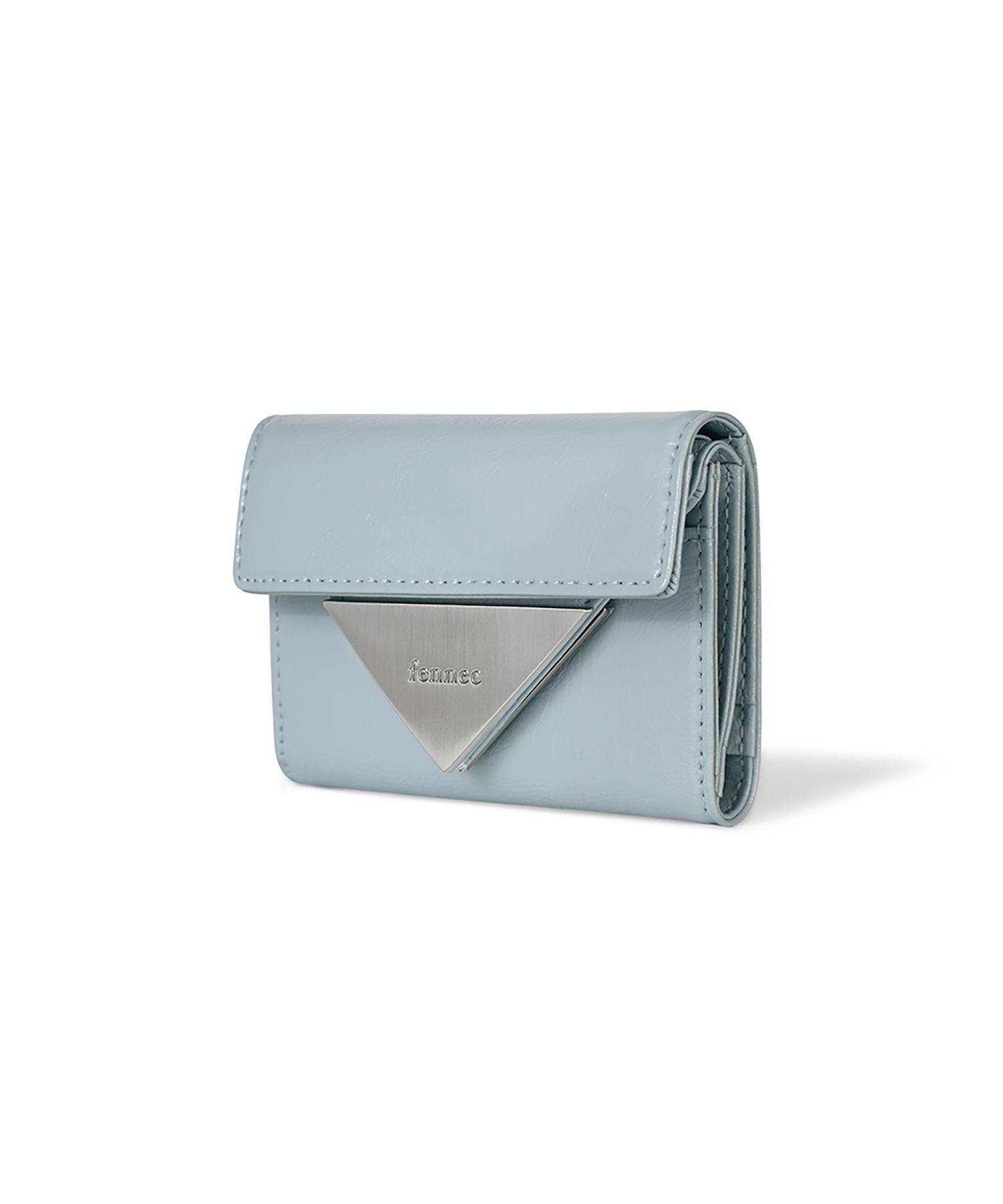 MUSINSA公式 | fennec CRINKLE TRIANGLE DOCO WALLET - HAZE BLUE