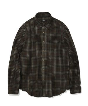 EASY FLOW CHECK SHIRTS (BROWN)