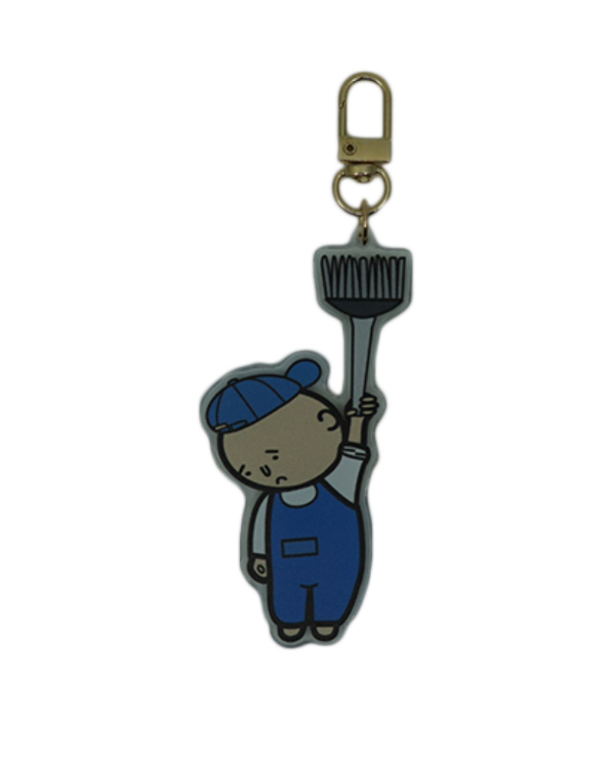 와이쏘씨리얼즈(WHYSOCEREALZ) Work is Stressful key-ring (janitor)
