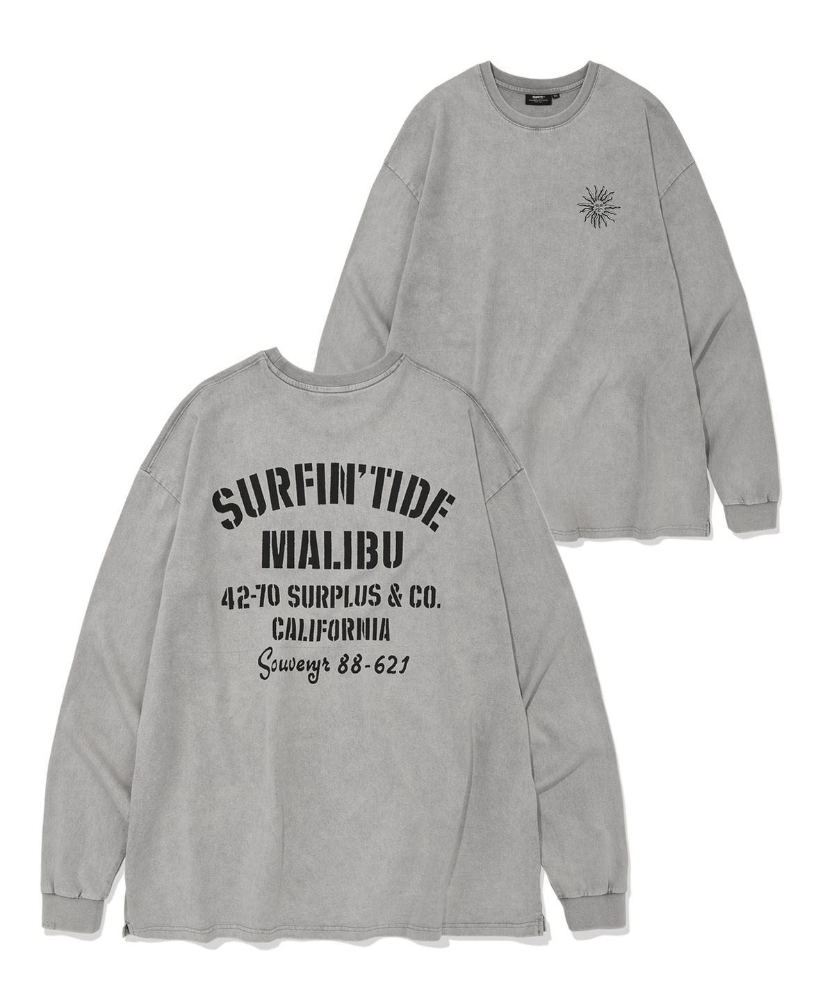 카네이테이(KANEITEI) SULFIN TIDE LONG SLEEVES (PIGMENT GRAY)