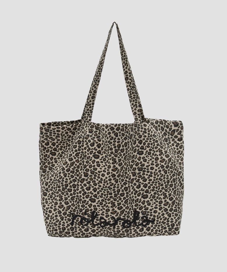 MAISON DE ROLA LEOPARD SHOULDER BAG BEIGE