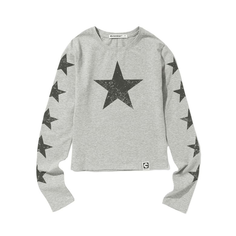 W STARLIGHT LS TEE L/GREY