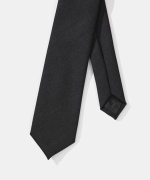 울 슬림 타이 - 딥 차콜 그레이