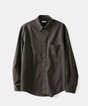 페이디드 셔츠 - 차콜 브라운