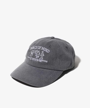 Peace Of Mind 피그먼트 볼캡 블랙