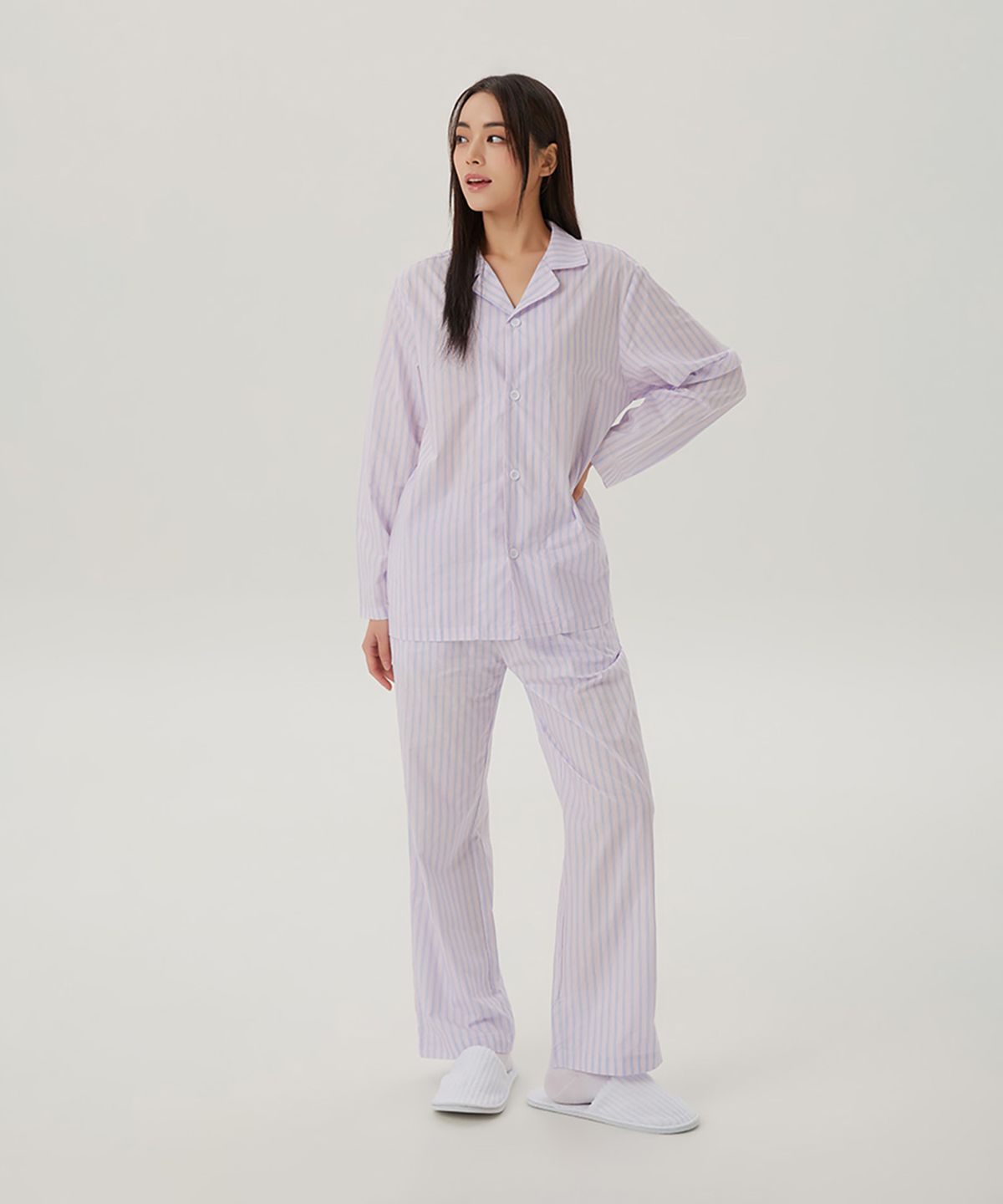 스파오(SPAO) [COMFORT] 코튼 긴팔 파자마_SPLOFA9A06