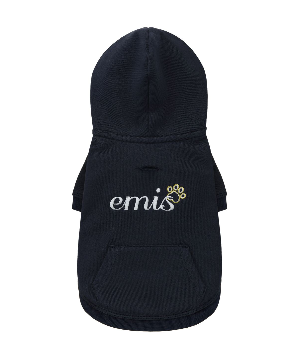 이미스(EMIS) (PET) LETTERING LOGO ZIP UP HOODIE_NAVY