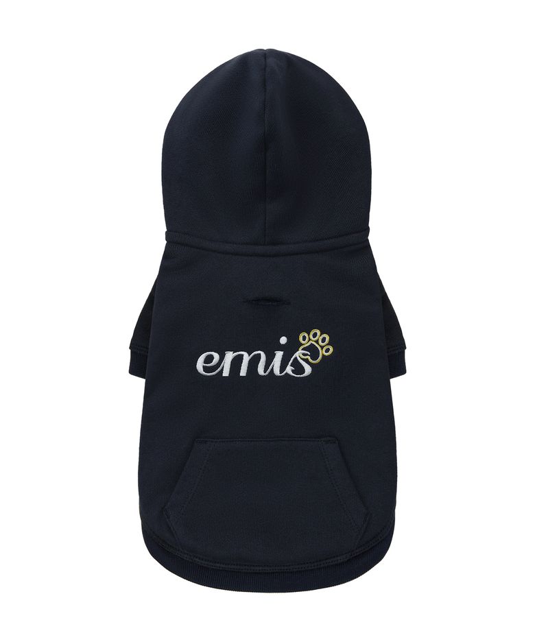 (PET) LETTERING LOGO ZIP UP HOODIE_NAVY
